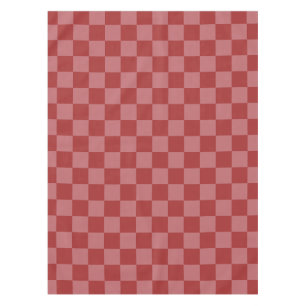 Discover the Charm of Pink and Red Checkerboard  Tablecloth