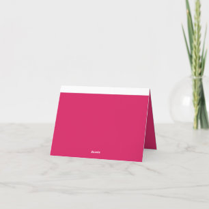Discover the Elegance of Pink Background Letterpress Thank You Card