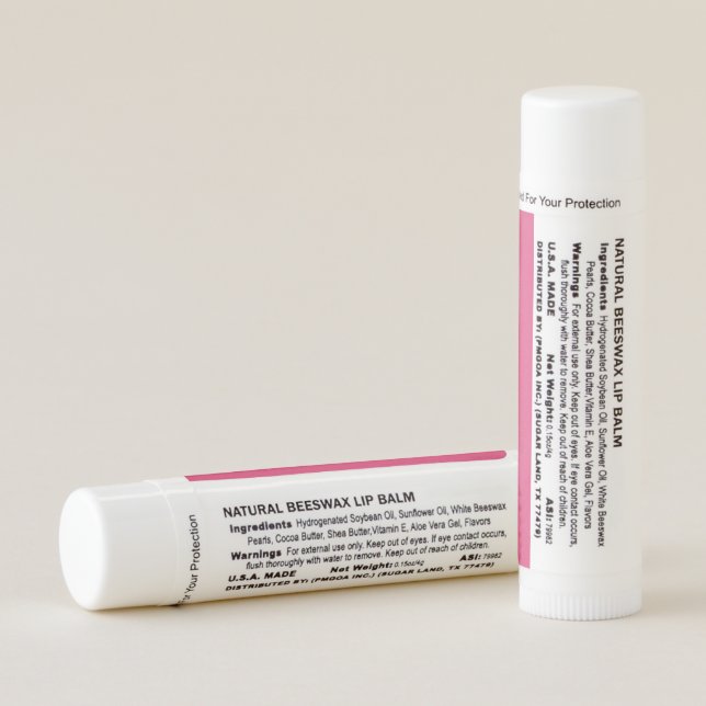Discover the Elegance of Pink Background  Lip Balm (Rotated Left)