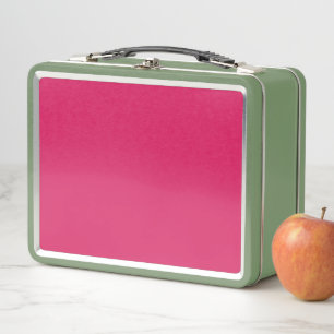 Discover the Elegance of Pink Background Metal Lunch Box