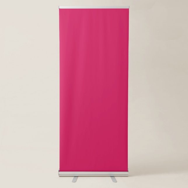 Discover the Elegance of Pink Background  Retractable Banner (Front)