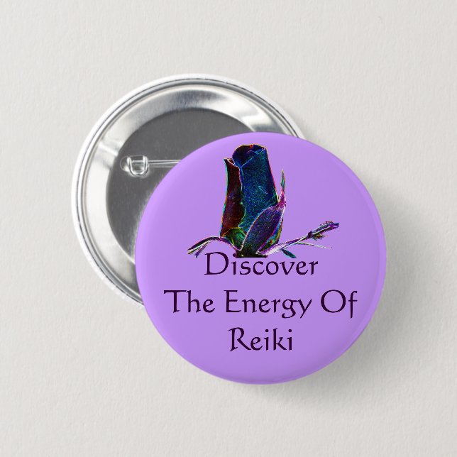 Discover The Energy Of Reiki  Button (Front & Back)