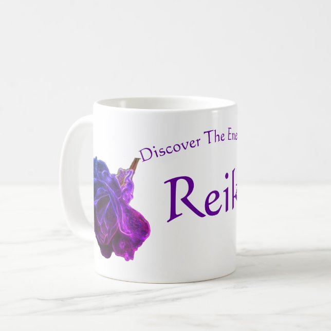 Discover The Energy Of Reiki Rose  Coffee Mug (Front Left)