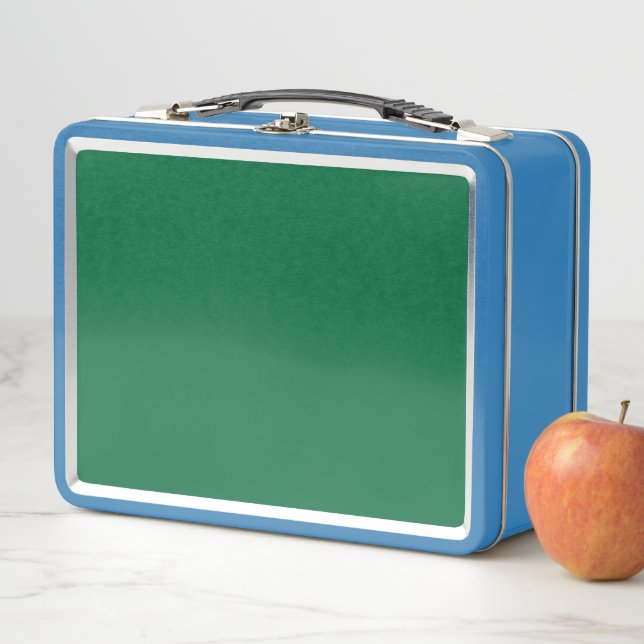 Discover the Perfect Blend of Green, Azure, Aqua,  Metal Lunch Box (In Situ)