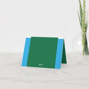 Discover the Perfect Blend of Green, Azure, Aqua, Thank You Card