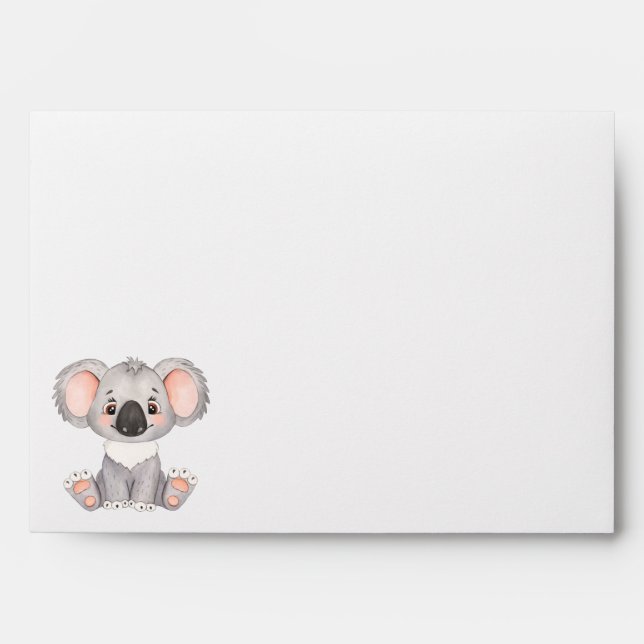 Discover the Perfect Koala-Themed  Envelope (Front)