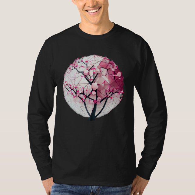 Discover the Serenity of Spring with a Cherry Blos T-Shirt (Front)