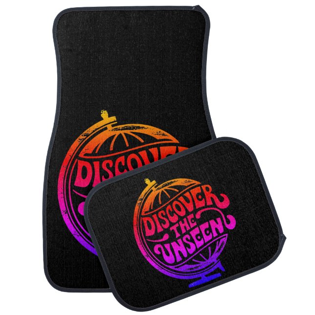 Discover the Unseen Globe Car Floor Mat (Set)