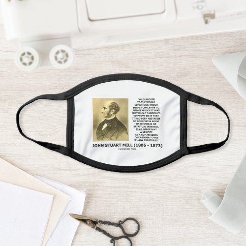 Discover To The World Service Human Beings JS Mill Face Mask