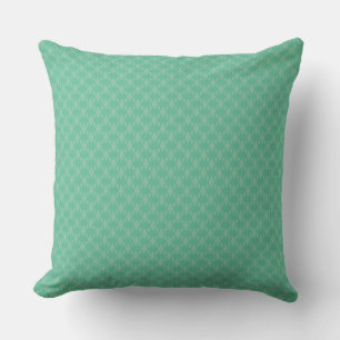 Discover with Turquoise Diamond Pattern Throw Pillow