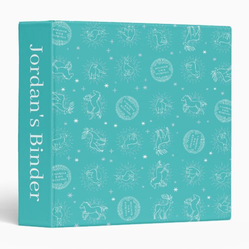 Discover Your Patronus Pattern 3 Ring Binder