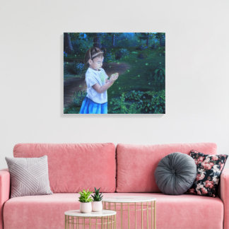 Discovering Fireflies Canvas Print