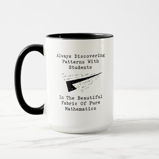 Discovering Patterns with Students in Pure Math Mug (Left)
