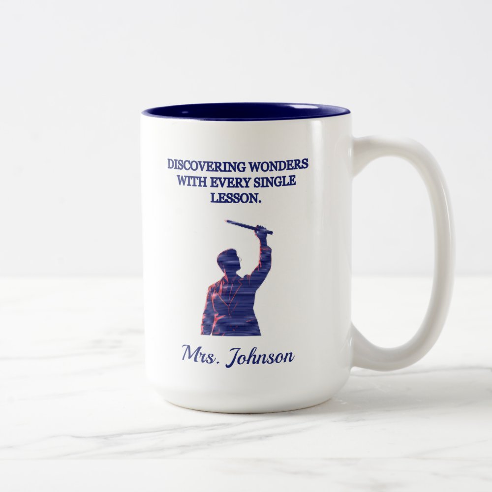 Discovering Wonders Every Science Lesson Teacher Two-Tone Coffee Mug