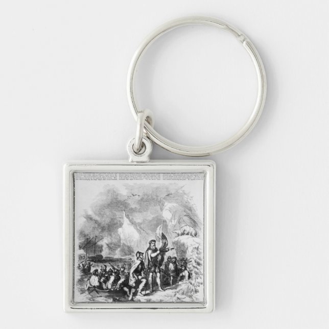 Discovery of America by John and Sebastian Keychain (Front)
