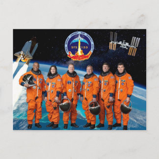 DISCOVERY STS 133 CREW POSTCARD