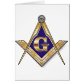 Discreet Blue Square & Compasses (Front)