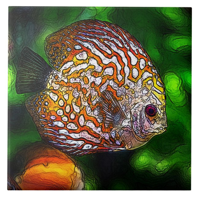 Discus_20170601_by_JAMColors Ceramic Tile (Front)