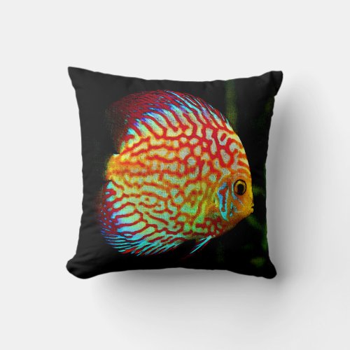 Discus aquarium fish decorative throw cusion throw pillow