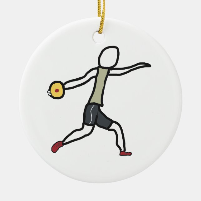 Discus Ceramic Ornament (Front)