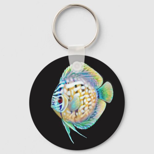 Discus Cichlid Aquarium Fish Keychain