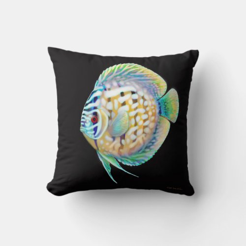 Discus Cichlid Aquarium Fish Pillow