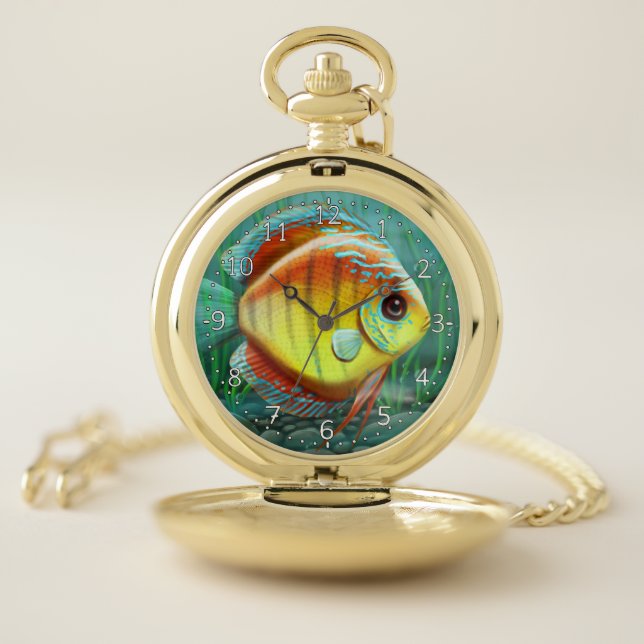 Discus Fish pocket watch (Inside)