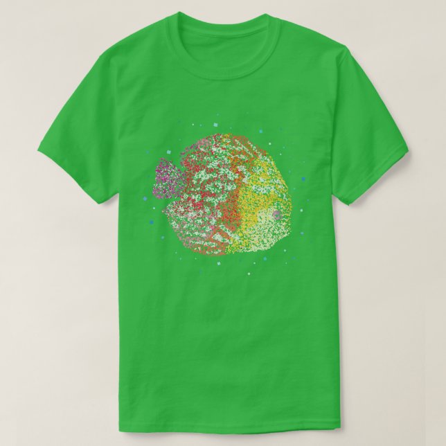 Discus Ornamental Fish Aquarium Gift T-Shirt (Design Front)
