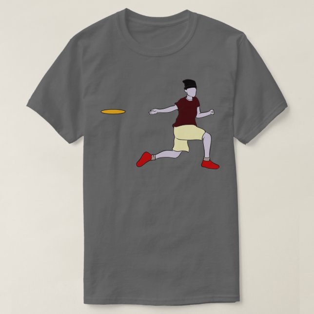 Discus Player Throwing 2 T-Shirt (Design Front)