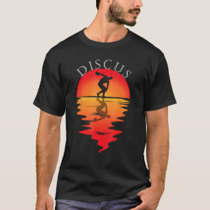 Discus Throw Vintage Sunset Discus Thrower Discus T-Shirt