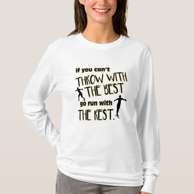 Discus Throw With The Best- Women's Long Sleeve T-Shirt (Front)