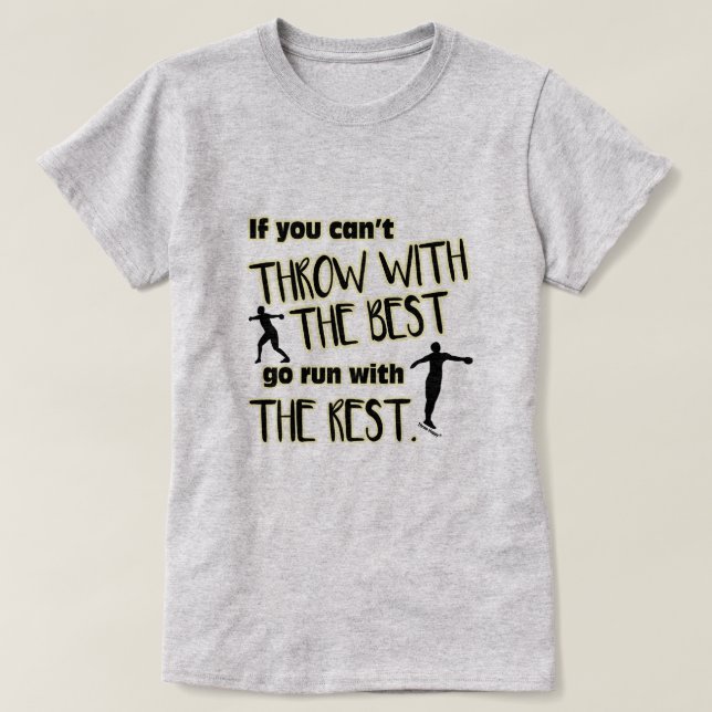 Discus- Throw With The Best Women's Shirt (Design Front)