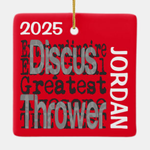 Discus Thrower Extraordinaire CUSTOM Ceramic Ornament