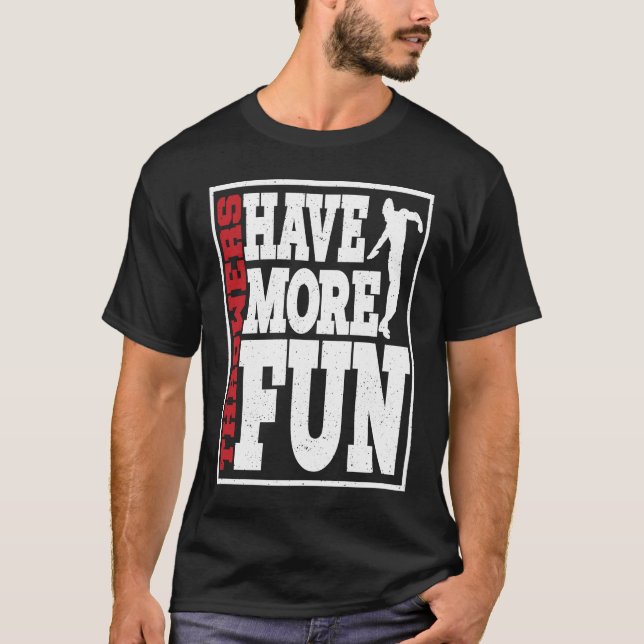 Discus Throwers Have More Fun Discus Throwing T-Shirt (Front)