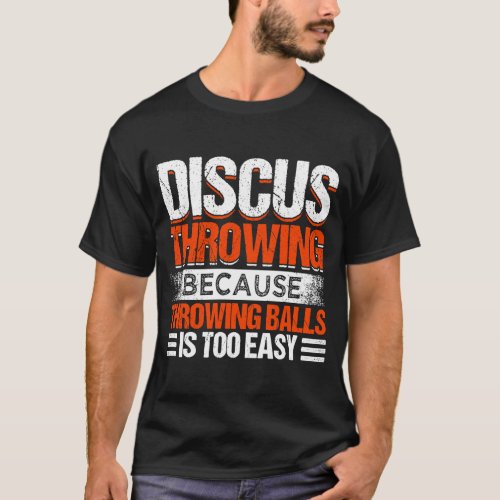 Discus Throwing Athlete Track And Field Thrower Co T_Shirt