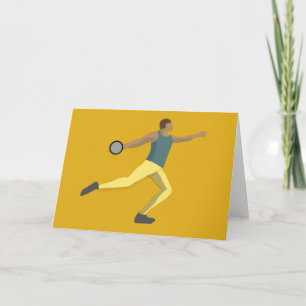 Discus Throwing Card