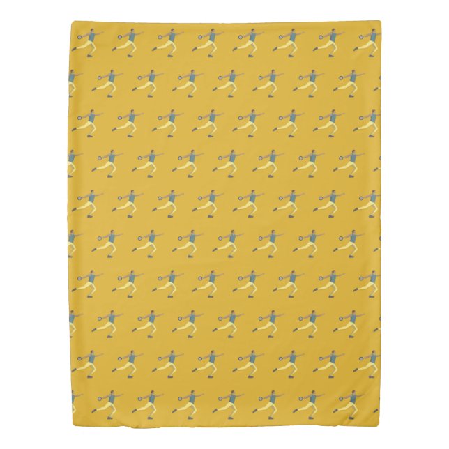 Discus Throwing Duvet Cover (Front)