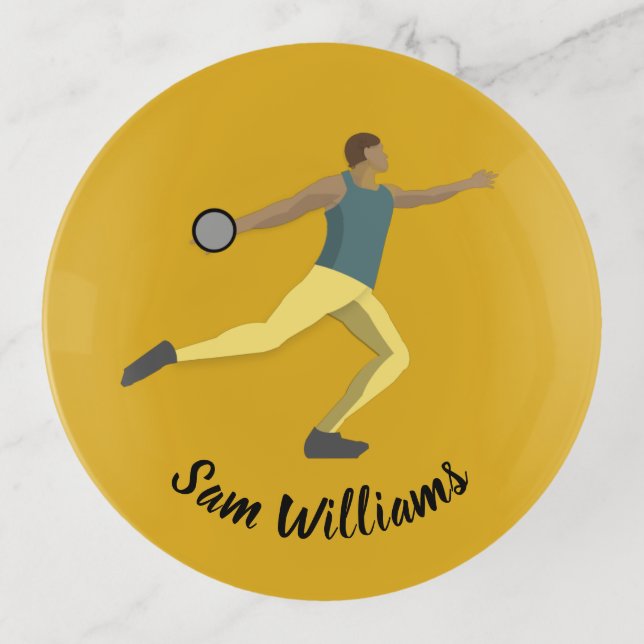 Discus Throwing Trinket Tray (Front)