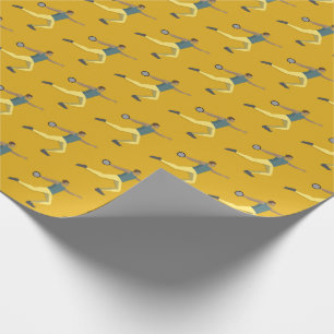 Discus Throwing Wrapping Paper