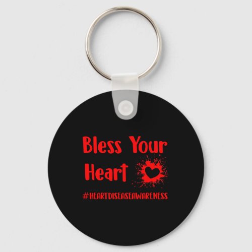 Disease Awareness _ Bless Your Heart  Keychain