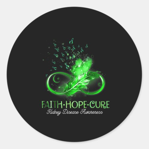 Disease Awareness Faith Hope Cure Gift Apparel  Classic Round Sticker