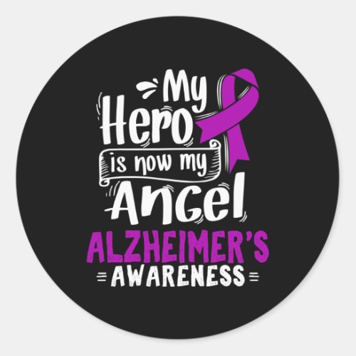 Disease Awareness Gift Heimer T  Classic Round Sticker