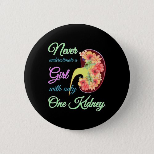 Disease Awareness Girl Donor Organ To Transplant D Button