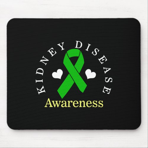 Disease Awareness Green Ribbon Support Mom Of Warr Mouse Pad