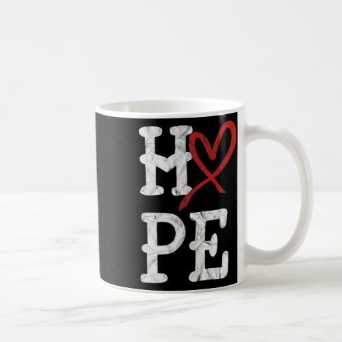 Disease Awareness Month Hope Vintage Heart Health  Coffee Mug