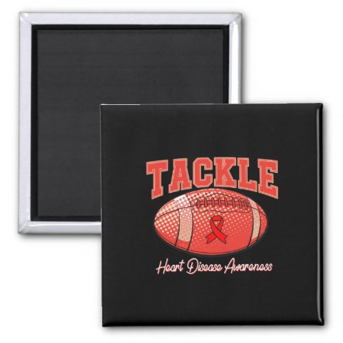 Disease Awareness Month Tackle Football Heart Heal Magnet