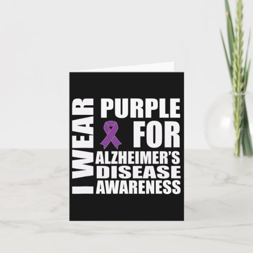 Disease Awareness Purple Ribbon Support Walk  Card