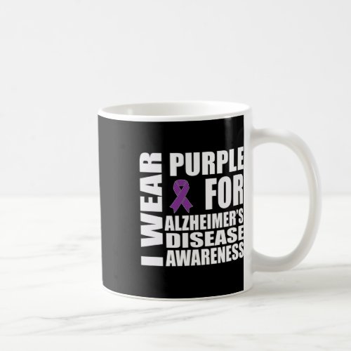 Disease Awareness Purple Ribbon Support Walk  Coffee Mug