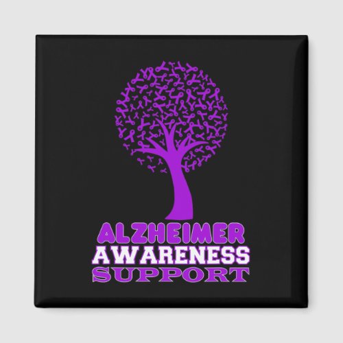 Disease Awareness Purple Ribbon Support Walk  Magnet