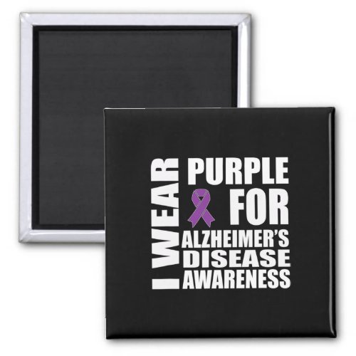 Disease Awareness Purple Ribbon Support Walk  Magnet